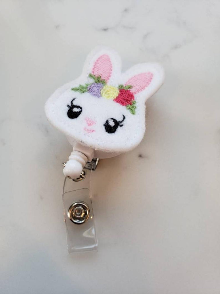 Buy Bunny Badge Reel Nurse Gift Easter Badge Reel Spring Badge